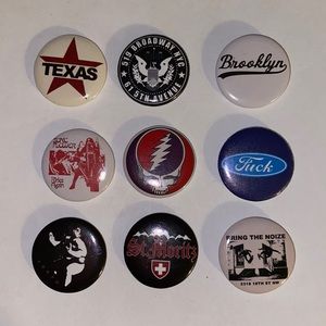 BRANDY MELVILLE 9 New PINS Comes w/1 FREE surprise bonus pin & Brandy Stickers